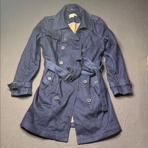Michael Kors Navy Trench Coat